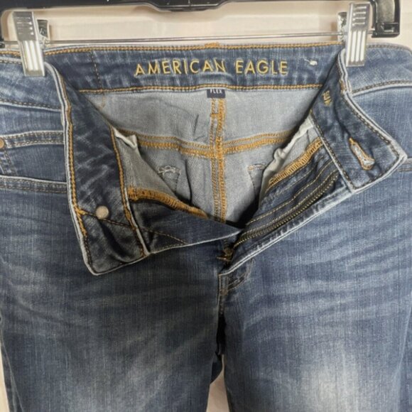 American Eagle Jeans 30x34 Blue Slim Flex Medium Wash Denim - Picture 6 of 11